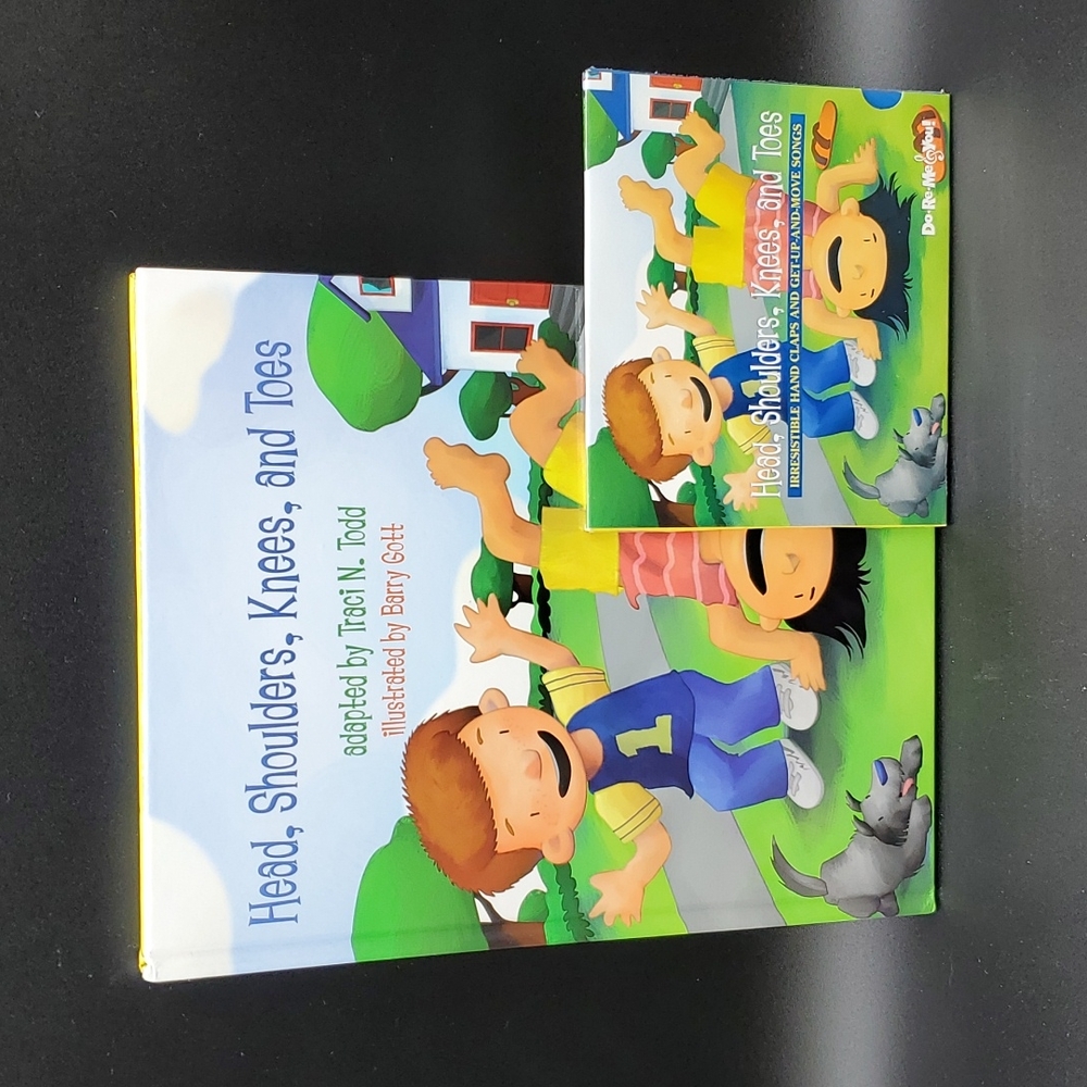 New Discovery Toys Head, Shoulders, Knees and Toes Book and CD